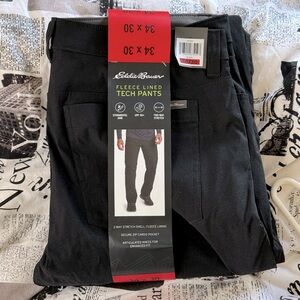 NWT Eddie Bauer Fleece Lined Tech pants